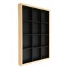 12 Grids Jewelry Tray Organizer PU Leather Black Jewelry Display Tray for Women Girl