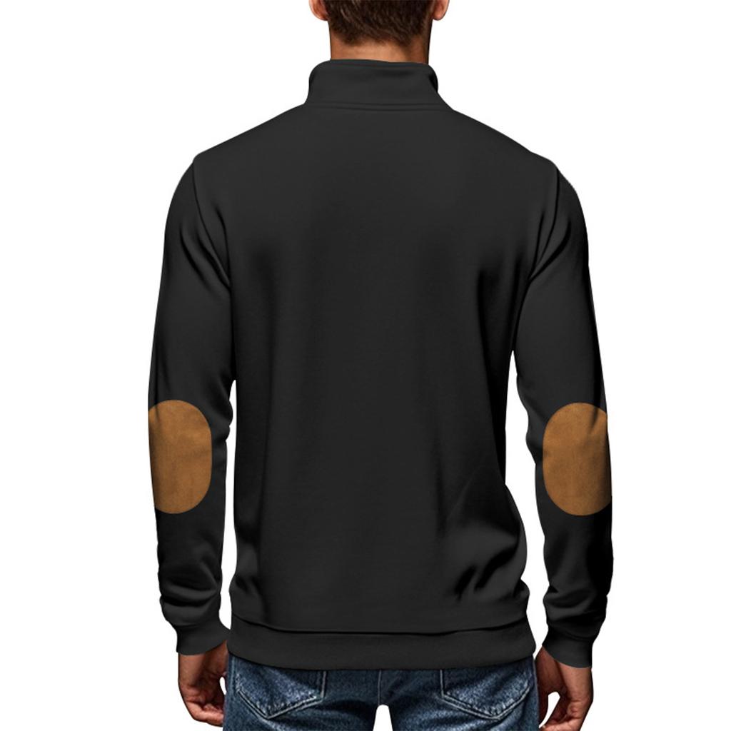 Men's Sweatshirt Loose Solid Color Outdoor Warm Breathable T-Shirt Top