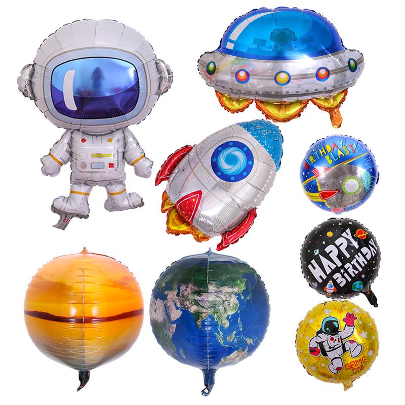Space Birthday Party Decorations: Moon, Astronaut, Spaceship & Rocket Balloons