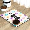 Absorbent Pet Bowl Pad Non-slip Pet Placemat Dog Dish Mats Dog Feeding Mat For Dogs Cats