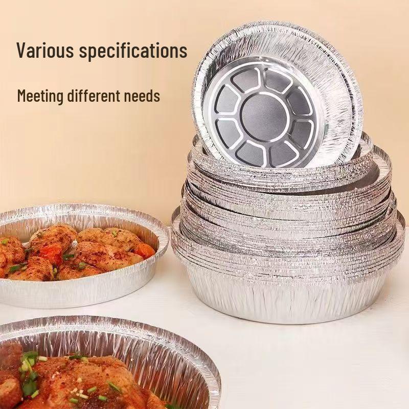 

Алюминиевая фольга поддон для аэрофритюрницы - Многоразовая тарелка из фольги для духовки, барбекю, пиццы и многого другого. 8-inch Deep Plate, 10-pack