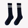 1 Pair Fashion School Sock for Kids Boy Girl Simplicity Solid Color Striped Calf Sock for ChildrenSpring Autumn Soft Cotton Sock