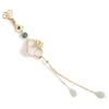 Electroplating Chinese Style Brooch Long Tassel Lapel Brooch  Hanfu Accessories