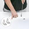 10pcs Stainless Steel Angle Code L-shaped Right Angle Bracket 90 Degree Angle Bracket Fastener25*25mm Silver - RIpj