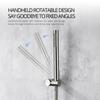 8-16 Inch Gunmetal Shower Faucet Recessed Box Ceiling Arm Wall Mounted Hot And Cold Separation Bathroom Tap Embedded Switch
