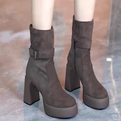 Fashion High Heels Women Platform Ankle Boots 2025 Winter Fashion Shoes Designer Elegant Dress Pumps New Trends Short Boots Zapatillas