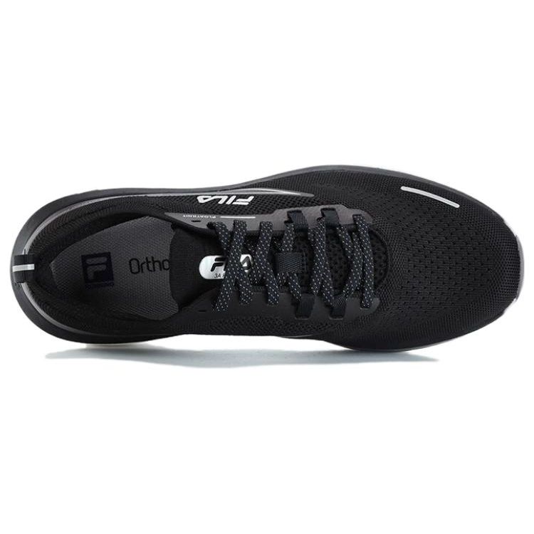 FILA 3APANTHER Rebound Fabric Synthetic Leather Shock Absorbing Lightweight Low Top Running Shoes Men sneaker Caviar-Grey A12M331104FBC