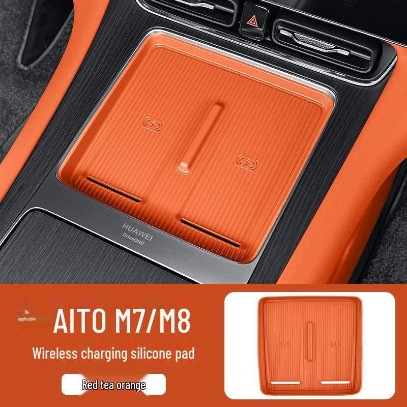 

AITO M8 Wireless Charging Silicone Pad - Anti-slip Protection for Car Interiors