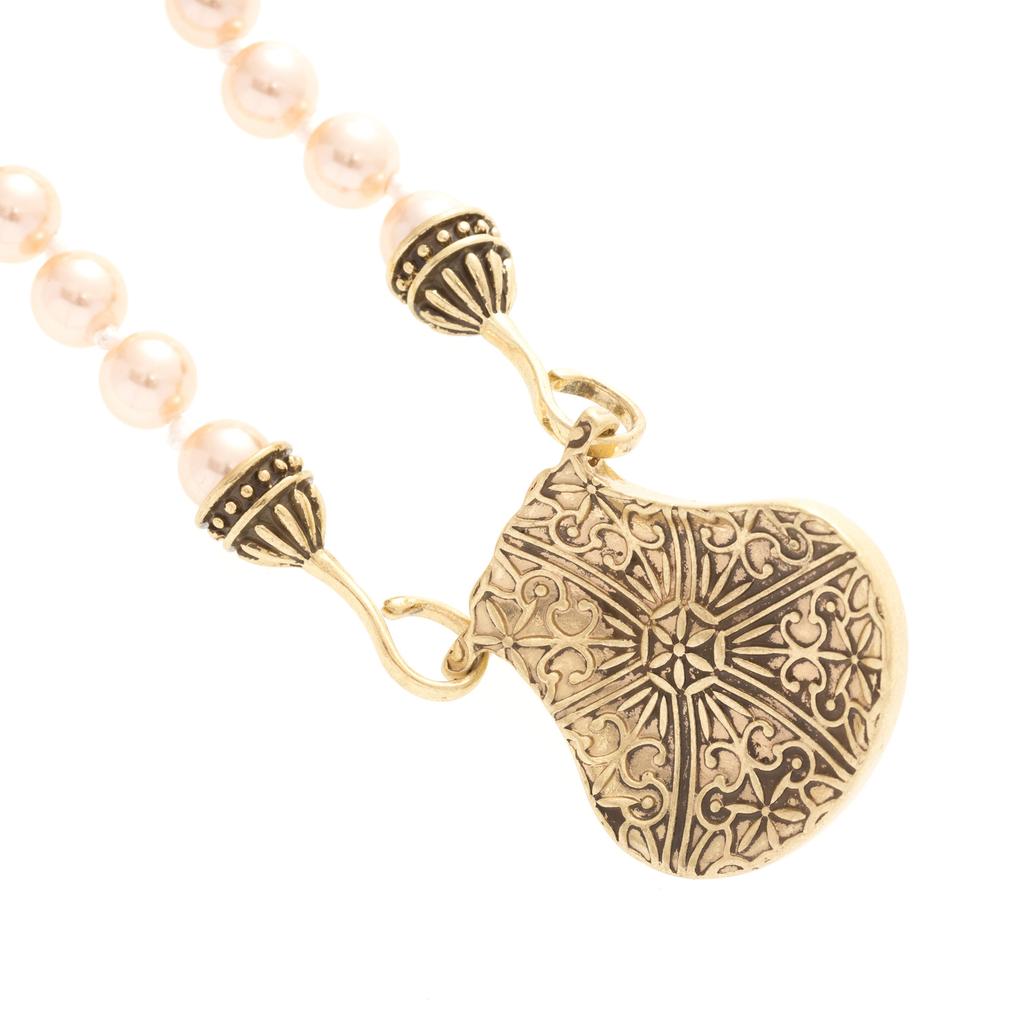 Niche High-End Light Luxury Collarbone Chain Glazed Pearl Diamond Pendant Geometric Women'S Necklace