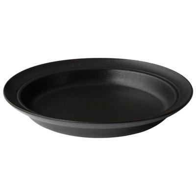 Deep Plate 24cm Matte Black Ceramic Microwave Safe Japanese - Plate, [Official Retailer] Z1035-104