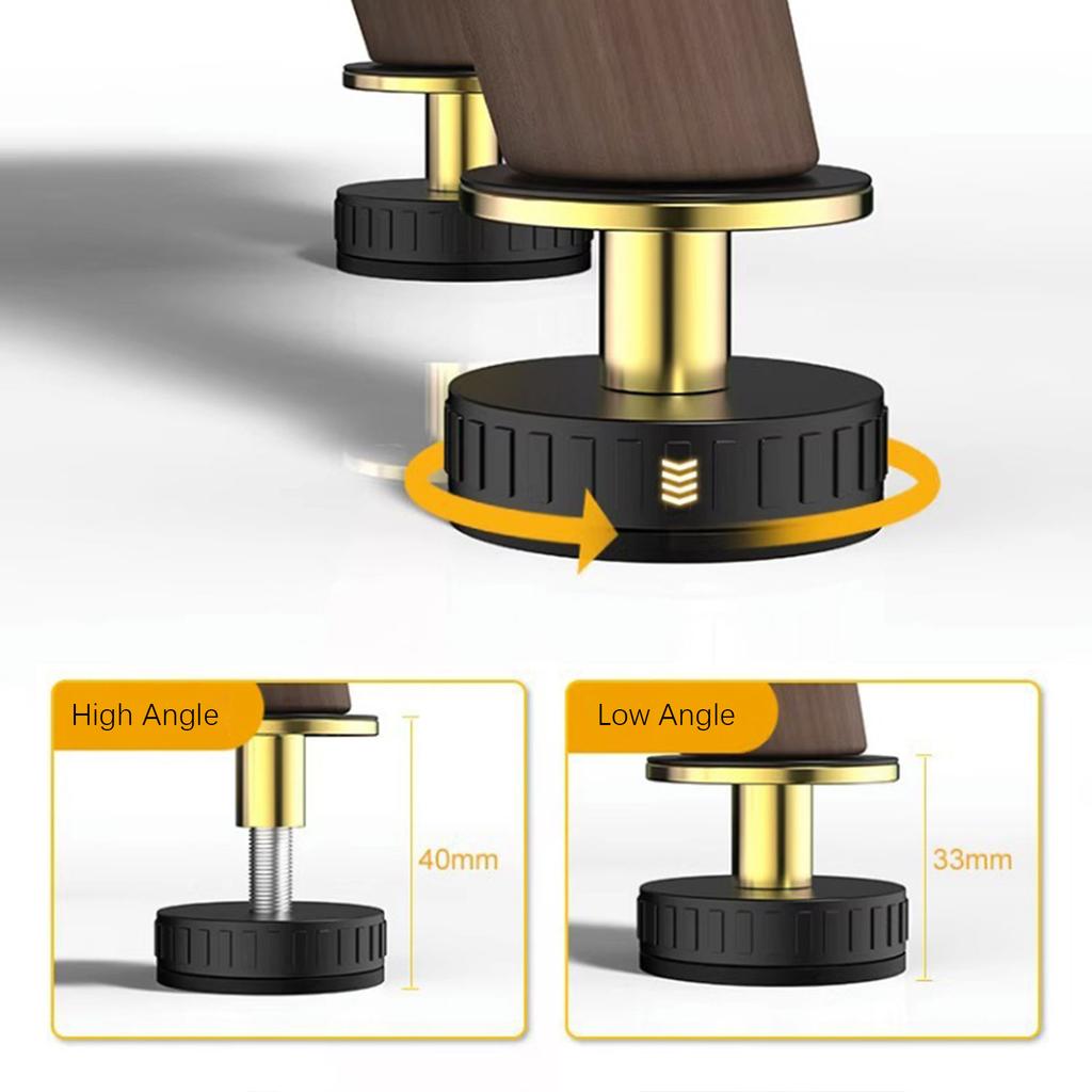 4pcs Adjustable Furniture Legs Threaded Bed Frame Anti-Shake Headboard Stoppers Fixer Punch-Free Furniture Fixed Accessories