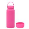 1L Large-Capacity Thermos Cup With Non-Slip Bottom, Portable Outdoor Sports Kettle, Frosted Water Cup