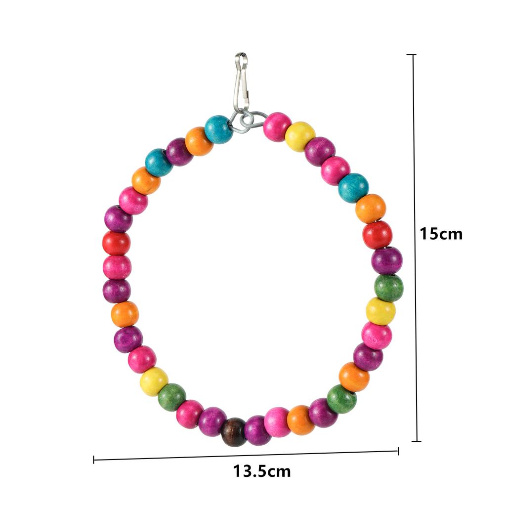 Bird Toys Set Swing Chewing Training Toys Small Parrot Hanging Hammock Parrot Cage Bell Perch Toys With Ladder Pet Supplies 1pc