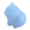 Cat Figurine Crystal Stone Carved Statue Cute Ornament for Home and Office Desk Decoration