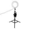 20cm Fotografie Dimmbares LED Selfie Ringlicht Video Live USB Lampe mit Handyhalterung Stativ