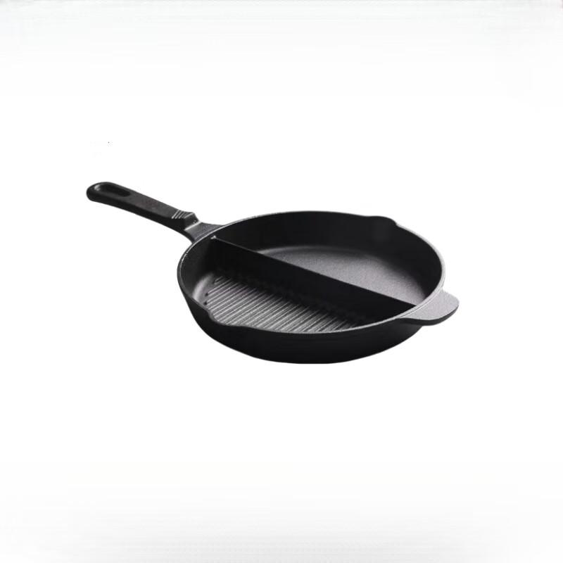 Чугунная сковорода-гриль с делениями, 26 см