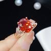 BELLA BOX Fenda Zircon Network Red Live New Product Simple Temperament Group Set With 18K Rose Gold Open Ring For Women