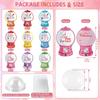 36 Pack/set Valentines Candy Card Gumball Machine Treat Holder Cards Valentine Gifts Exchange Card Holiday Party Supplies