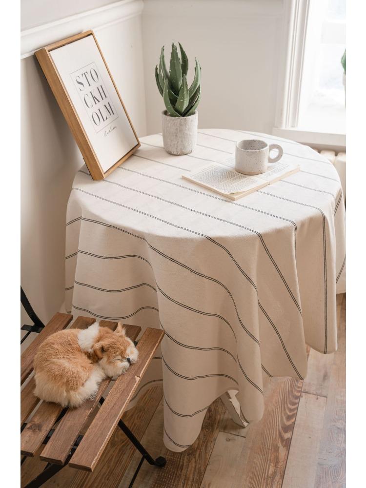Tablecloth American Table Cloth Coffee Table Cloth Round Tablecloth Round Adhesive Table Cover for Small Round Tables, Dining Room