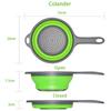 Extendable Kitchen Colander Strainer with Long Handle Collapsible Colander Strainer Vegetable Fruit Flexible Pasta Strainer