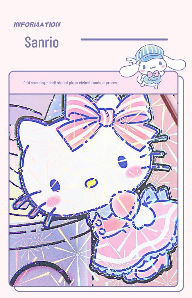 Sanrio Cartoon Notebook - 80 Sheets, Cute Designs featuring Pochacco, Kuromi, Hello Kitty