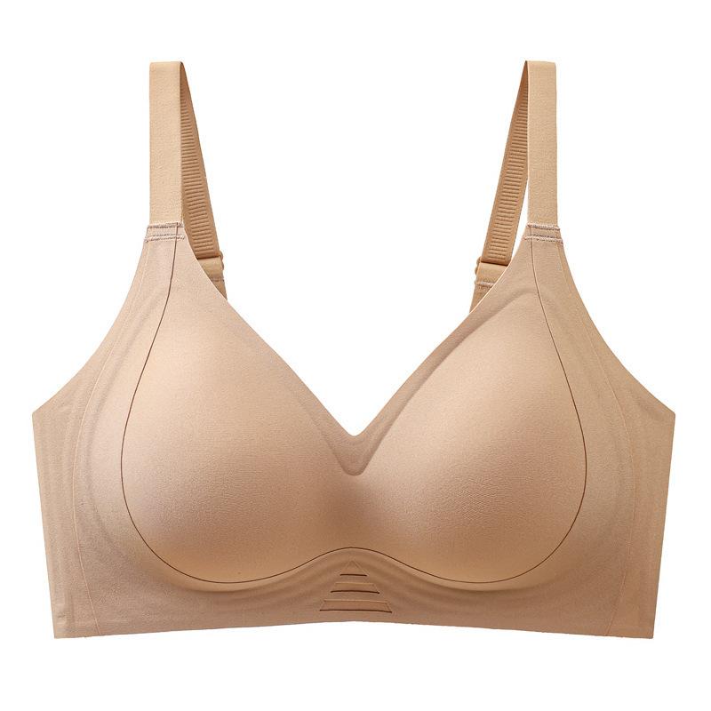 Soft Support, Pull and Gather, Seamless Underwear, Large Chest, Small Fixed Non-running Cup, Anti-sagging, No Steel Ring Bra.