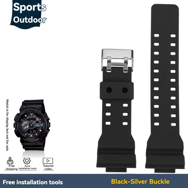 Pentru Casio G-shock Negru Auriu GA-110 GA-100 GA-120 Ga140 ga700 400 Rășină Silicon Curea Ceas Sport Bărbați Bandă Ceas Cauciuc 16mm