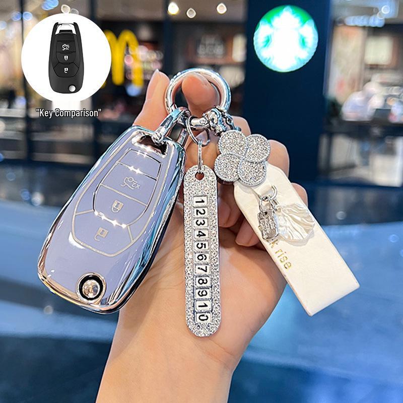 Chevrolet Car Key Case for Cruze, Aveo, Trax, Blazer, Cavalier, Sail