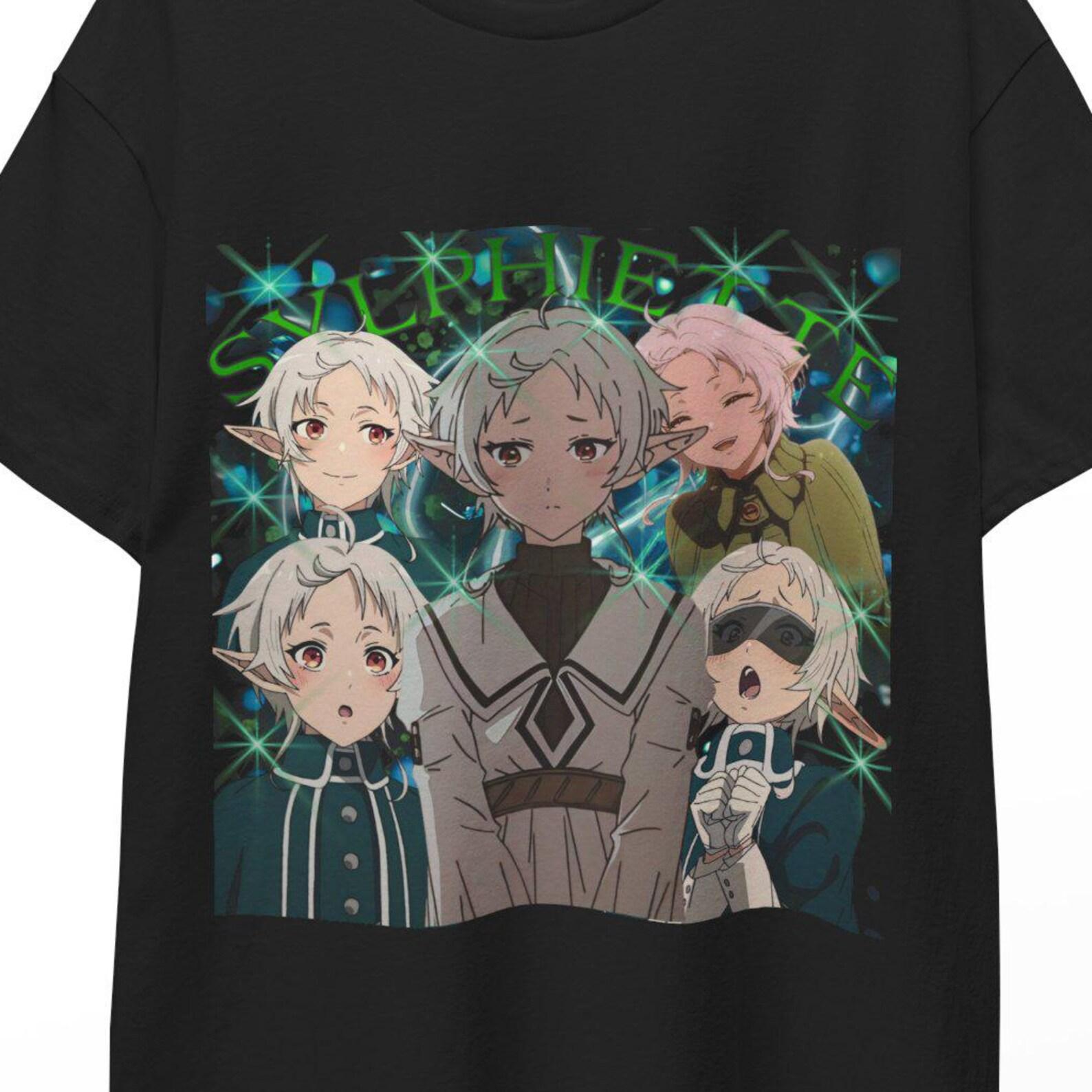 Mushoku Tensei Shirt Rudeus Greyrat Eris Greyrat Roxy Migurdia Sylphiette Anime Poster Sticker Keychain DnD Staff Blanket STL Gift Rudeus 4XL
