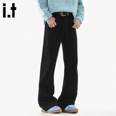 Fingercroxxit Herren Herbst Lässige Zerrissene Weite Hosen