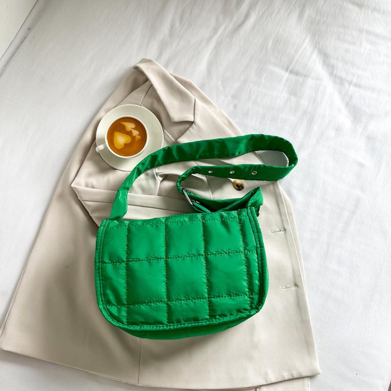 Fashionable Large Capacity Tote Bag For Women 2023 Fall New Simple Casual Shoulder Bag зелёный