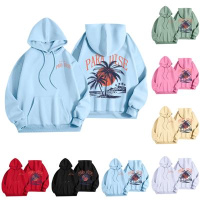 Women's Fashion Women's Lightweight Long Sleeve Pullover With Pockets Preppy Graphic Hoodie