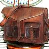 Men Vintage Brown Leather Sling Messenger Shoulder Laptop Bag Briefcase Satchel