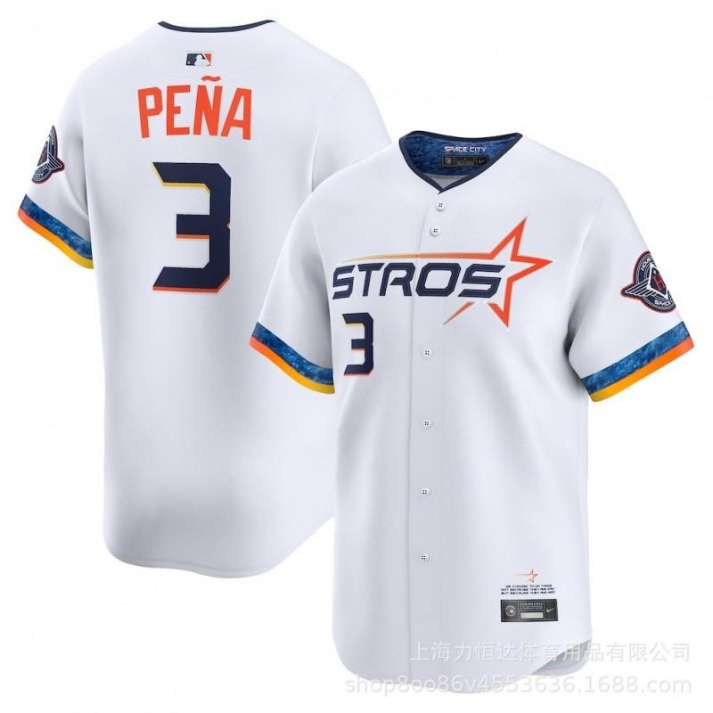 Houston Astros 27 Altuve Baseball Jersey Team Sports Uniform Men Women All Season Wear