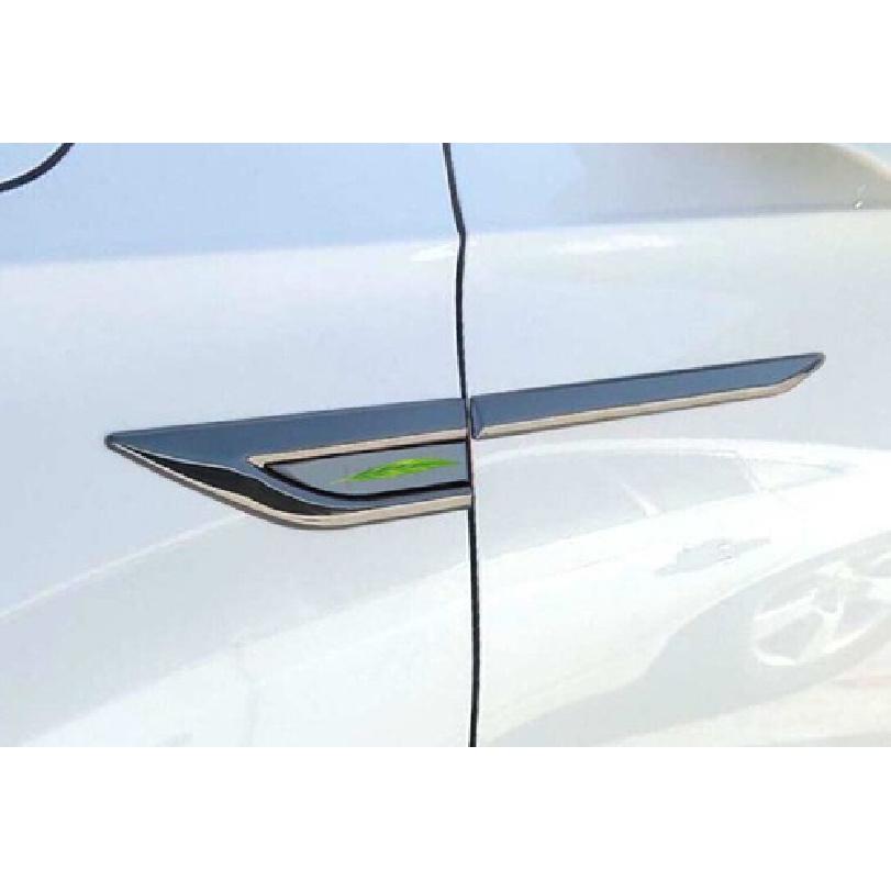 For Lincoln MKZ 2014-2020 Black Steel Air Flow Vent Side Fender Cover Trim 4pcs