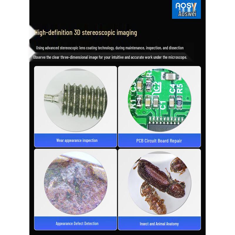 AOSVI Binocular Zoom Stereo Microscope