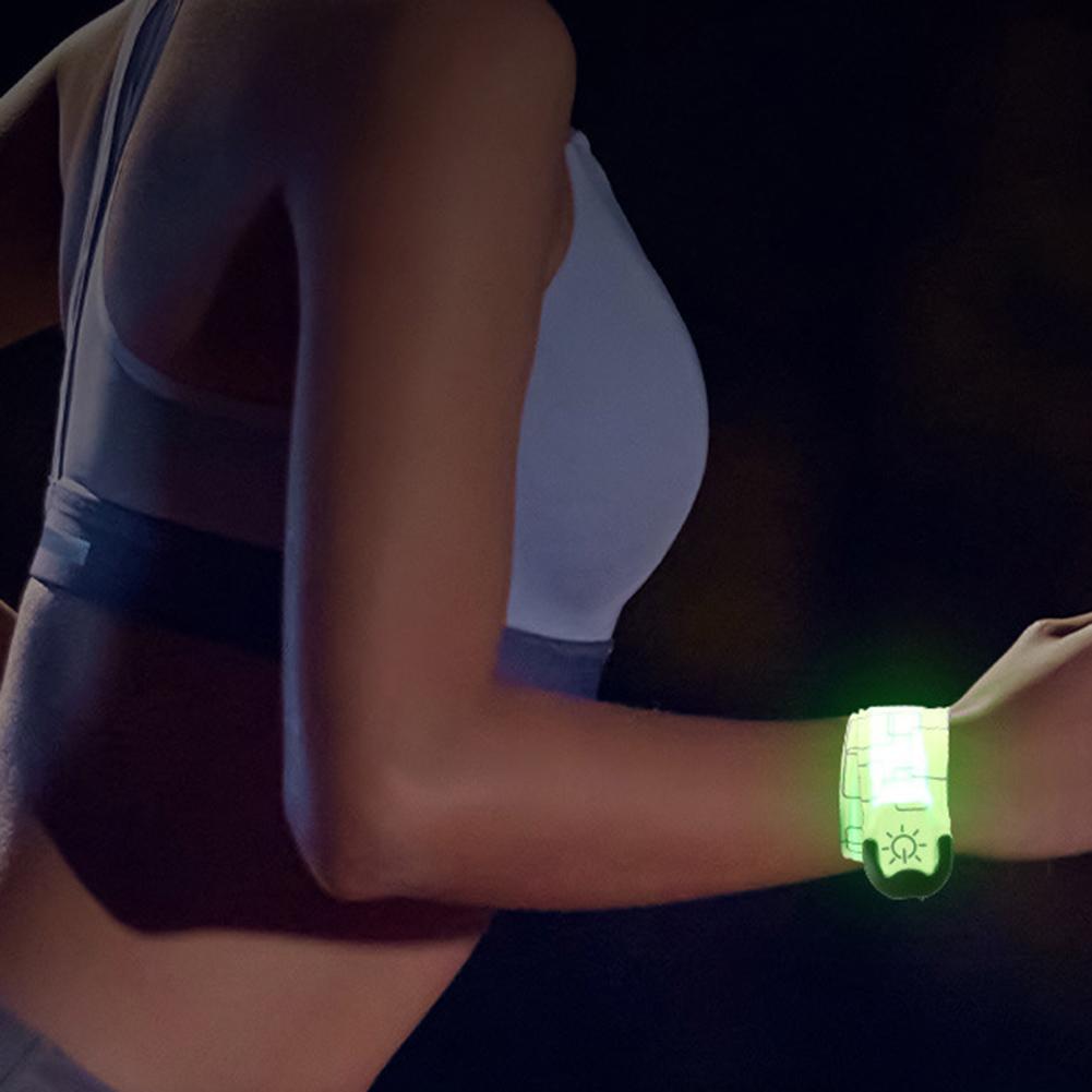 1pc Rechargeable LED Armband High Visibility Reflective For Night Cycling Running Adjustable LED Armband Multiple Lighting Modes