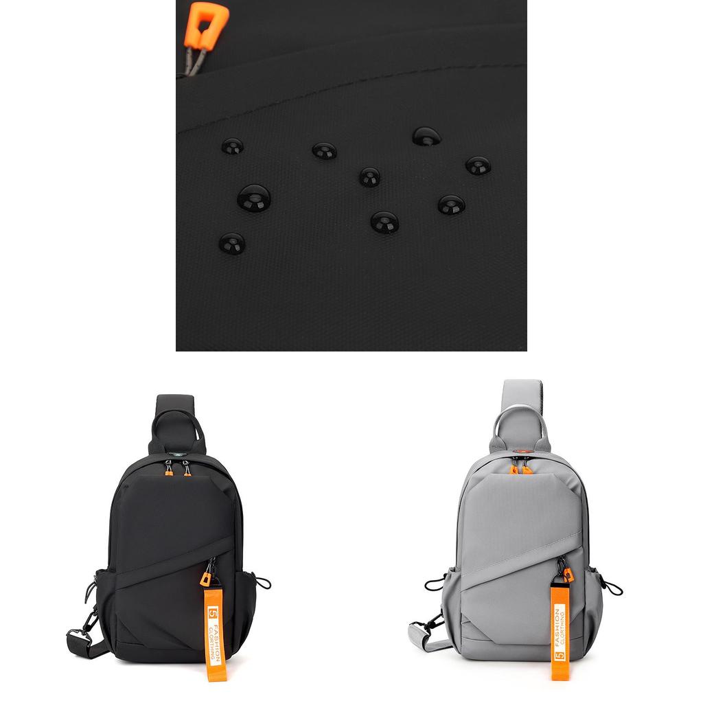 Mens Chest Bag With Waterproof Leather Material For Daily Use And 10in Laptop Storage