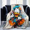 1pc, Donald Duck Art Print Blanket Home Decor Blanket, Couch Throw, Outdoor, Gift Idea, Flannel Throw, Bedroom, Living Room, Travel