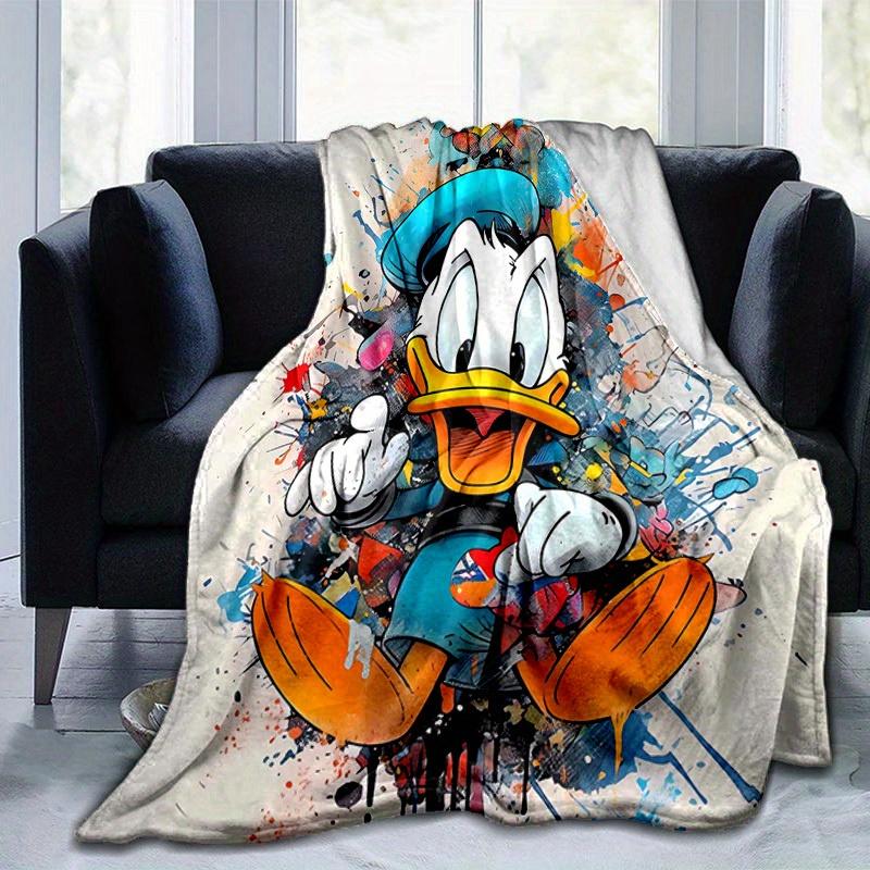 1pc, Donald Duck Art Print Blanket Home Decor Blanket, Couch Throw, Outdoor, Gift Idea, Flannel Throw, Bedroom, Living Room, Travel