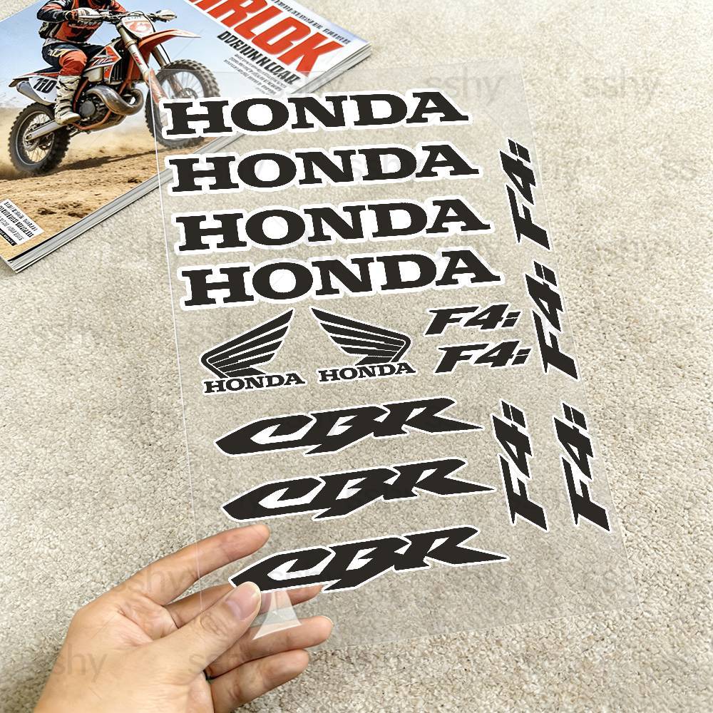 For HONDA CBR F4i 18 Colors Motorcycle Reflective Stickers Waterproof Decals For Helmet Scooter Fuel Tank Toolbox Racing XL0