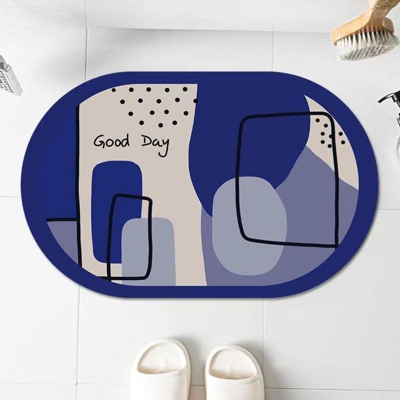 Bathroom Kitchen Carpet Hallway Doormat Anti-Slip Carpet Absorb Water Kitchen Bath Mat Floor Mat Non-Slip Entryway Mat for Living Room Home Decor