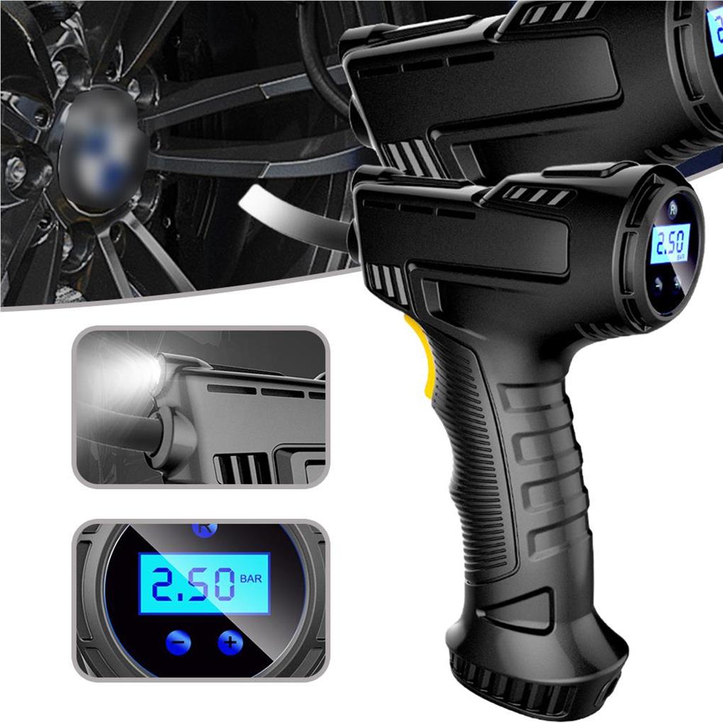Portable Handheld Wireless Car Air Compressor 120W Digital Car Air Pump Tire Inflator for Motorcycles Cars Bicycles