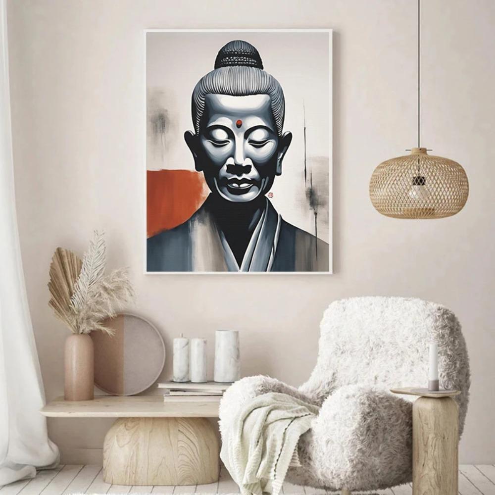 Pósteres Minimalistas Zen Japandi Impresiones de Arte Japonés con Tinta sobre Papel Pintura en Lienzo Imágenes de Arte de Pared Decoración Moderna de Moda para el Hogar