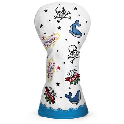 Golf Club Head Cover Shark Goblet Golf Head Cover Golf Wood Cover Aliennana Driver Cover Fairway Wood Utility Driver High Quality Embroidered PU