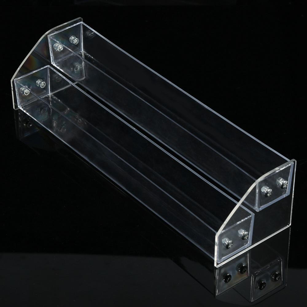 Clear Acrylic Clear Makeup Display Stand 3-Tier Skincare Organizer For Countertop Display Two Layers