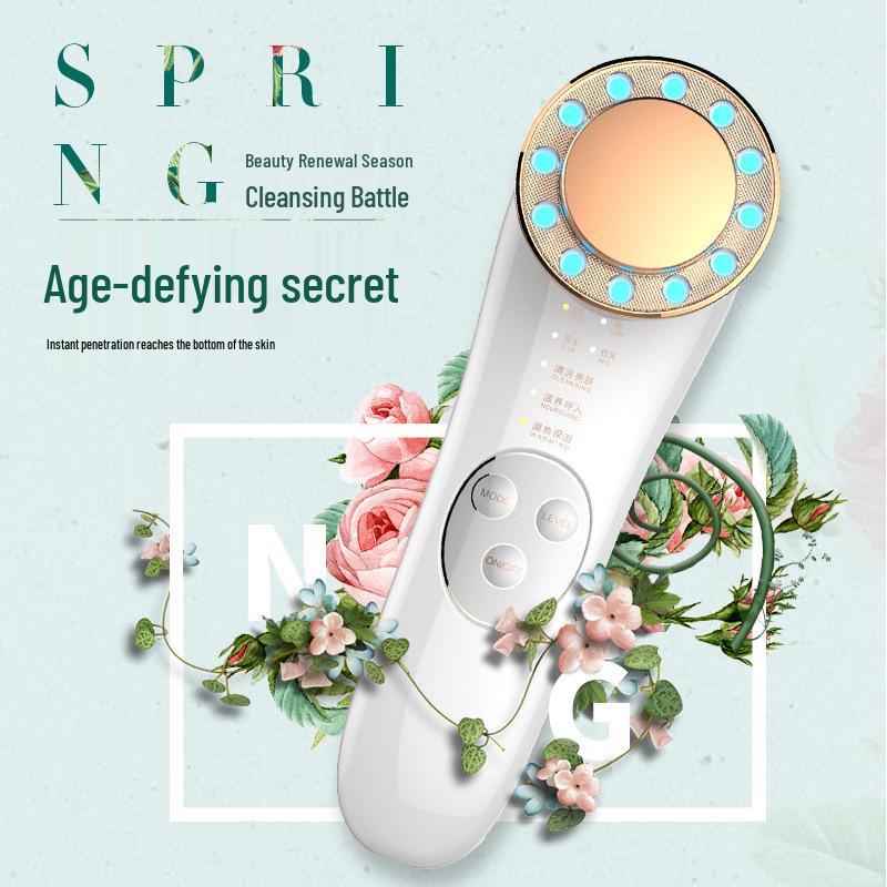 Photon Rejuvenation Facial Massager: Warm Light Cleansing & Lifting Instrument