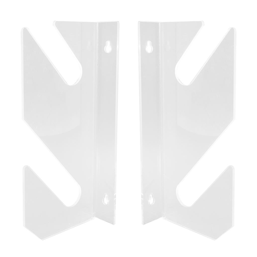 2 Tier Skateboard Wall Mount Rack Acrylic Space Saving Stable Easy Install for Longboard Snowboard