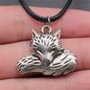 Pendentif Faune du Royaume Animalier Métal Bronze Antique Collier Ras-du-cou pour Femme Cadeau Mode
