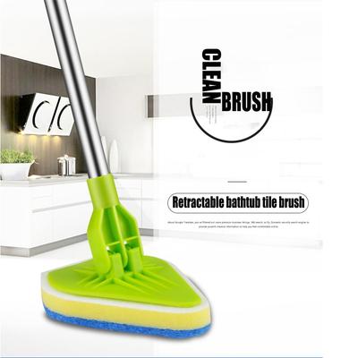 Clean Mop Kartáč Scrubber Teleskopická čisticí podložka Houbičky do vany Leštidlo na sklo s rukojetí